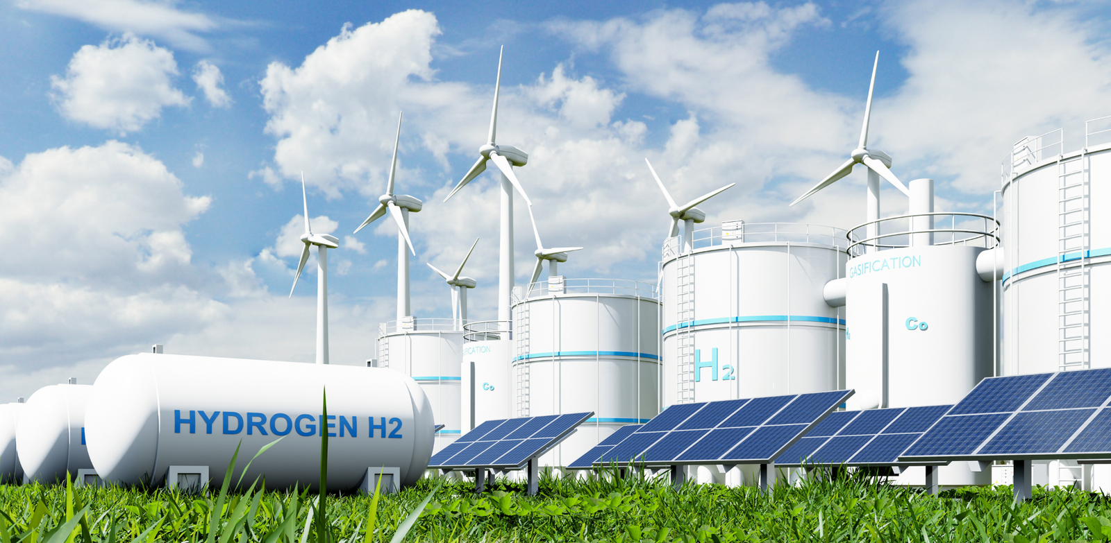 Large-scale hydrogen energy storage module